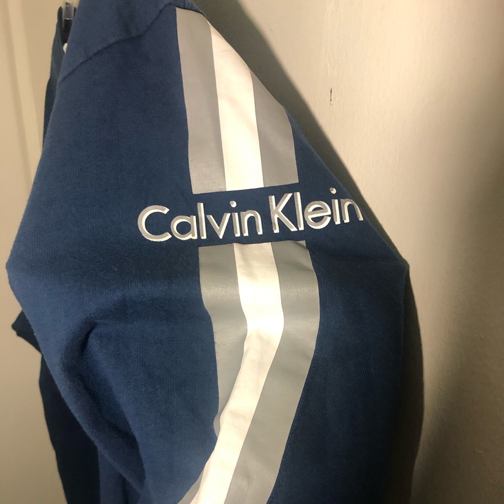 Calvin Klein blue long sleeve shirt